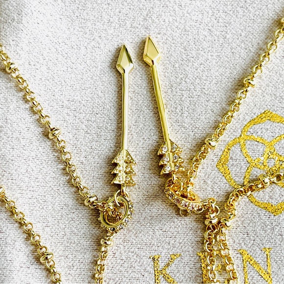 KENDRA SCOTT Ansley Heart Pendant Necklace In Rose Quartz - Picture 3 of 16